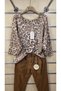 Italian Sweater Leopard Pattern Half Sleeve