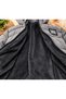 Custom-made nova fabric boys' hooded puffer jacket, anthracite color, plaid lined, zippered winter thick coat. - 4