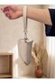 Women's Zippered Iron Snap Detailed Handbag-Wrist Bag - 4
