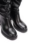 Varelle Black Drawstring Thick Platform Heeled Women's Boots - 3