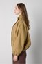 Women's Khaki Premium Oversize Lined Trench Coat with Side Button Detail 32070 - 4