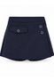 Girl's Diver Fabric Navy Blue Shorts Skirt - 5