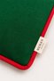 Christmas Themed Green Throw Pillow Cover |   Red Piping Decorative Pillowcase |   40 X 40 cm - 3