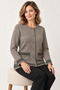 New Model Hattuş Yarn Knitwear Knitted Winter Mother Cardigan 7435 - 3