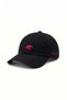 Bea Black Baseball Cap Embroidered Standard Fit Unisex Hat - 2