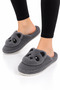 Women's Warm Plush House Slippers Smoked - 4