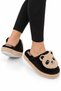 Women's Warm Plush House Slippers Beige-Brown - 2