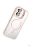 Ilkestor iPhone 16 Remim Lens Cover with Magsafe Stand (204607) - Pink - 2