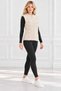Women's Zippered Bearded Soft Crew Neck Gofralized Knitwear Button Detailed Sports Vest - 4