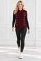 Women's Zippered Bearded Soft Crew Neck Gofralized Knitwear Button Detailed Sports Vest