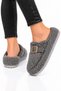 Fluffy, Non-Noisy, Eva Sole, Buckle-Fastened Women's Indoor Slippers, Smoked - 3
