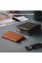 حافظة بطاقات نحيفة بتصميم بسيط مع خاصية حجب RFID، محفظة جلدية للجيب الأمامي - 4