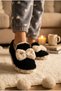 Women's Bowknot Soft Plush Slippers with Fur Inside, Non-Slip Sole, Winter Warm Home Slippers, Home Boots - 2