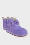 Cold-Proof Velcro Girls' Boots with Fur Inside, Lilac - 2