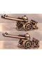 Antique Copper Colored Decorative Ball Cart Model Metal-Looking Nostalgic Desktop Ornament Figurine - 2