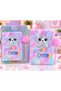 Cuties Candy Plush Scrapbook and Pompom Pen Set – Featuring Stars, Hearts, and Adorable Patterns - 2