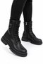 Winter Side Zipper Long Women's Boots Black - 4