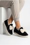Women's Bowknot Soft Plush Slippers with Fur Inside, Non-Slip Sole, Winter Warm Home Slippers, Home Boots - 3