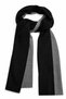 Women's Scarf Double-Sided Knitwear Knitted Scarf Winter Soft Textured Scarf - Black Smoked - 2