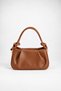Women's Jasmine Tan Faux Leather Drawstring Knot Handle Mini Hand and Shoulder Bag with Star Accessories - 6