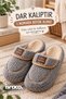Patterned Plush Non-Slip Lightweight Sole Furry Slippers Home Slippers Gray - Pink - Green