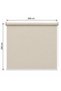 ستارة رول سادة مقاس 200*200 SH205 LIGHT BEIGE - 3