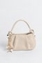 Women's Jasmine Mink Suede Drawstring Knot Handle Mini Hand and Shoulder Bag with Star Accessories - 2