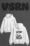 Ronnie Coleman Design Back Printed Oversize White Hooded Sweatshirt