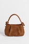 Women's Jasmine Tan Suede Drawstring Knot Handle Mini Hand and Shoulder Bag with Star Accessories - 7