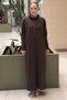 Turtleneck Bora Long Dress