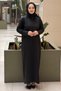Turtleneck Bora Long Dress - 3