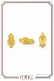 Tasbih Tassel Apparatus, Yellow Gold Tasbih Tassel Apparatus, Amber Epoxy Natural Stone Tasbih Tassel 10 Pieces