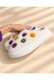 Women's Colorful Smiling Face Patterned Plush House Slippers with Soft Soles - 2