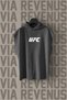 Front and Back Printed Zero Sleeve Hooded 100% Cotton Sports T-Shirt - 2