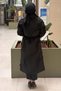 Waist-Tied Quilted Trench Coat - 4