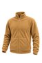 Unisex Windproof Outdoor Full Zip Fleece Jacket Cardigan with Kangaroo Pocket - 3
