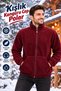 Unisex Windproof Outdoor Full Zip Fleece Jacket Cardigan with Kangaroo Pocket