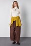 Square Patchwork Scarf - Sports Knitwear Knitted Shoulder Scarf |   Unisex Boho Shawl - Scarf - Oil Green - 4
