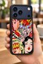 حافظة مقاومة للصدمات متوافقة مع هاتف iPhone 18 Pro مع حماية للكاميرا بنمط نوستالجيا