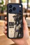 حافظة مقاومة للصدمات متوافقة مع هاتف iPhone 18 Pro Max مع حماية للكاميرا بنمط Orochimaru