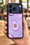 حافظة مقاومة للصدمات متوافقة مع هاتف iPhone 18 Pro Max مع حماية للكاميرا بنمط الأفوكادو