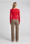 Long Sleeve Fingerless Boat Neck Basic Badi - 4