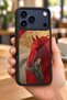 حافظة مقاومة للصدمات متوافقة مع هاتف iPhone 18 Pro مع حماية للكاميرا بنمط فني