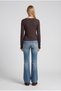 Long Sleeve Fingerless Boat Neck Basic Badi - 4