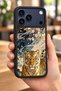 حافظة مقاومة للصدمات متوافقة مع هاتف iPhone 18 Pro مع حماية للكاميرا بنمط نمر