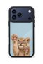 حافظة مقاومة للصدمات متوافقة مع هاتف iPhone 18 Pro مع حماية للكاميرا بنمط Lion Cub - 2