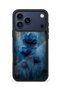 حافظة مقاومة للصدمات متوافقة مع هاتف iPhone 18 Pro مع حماية للكاميرا بنمط زهرة زرقاء - 2