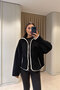 Premium Standing Collar Bambi̇ Fleece - Black - 4