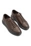 Zrj535 Ultra Comfort Elastic Men's Casual Shoes - Brown - 3