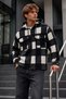 Men's Zippered Lumberjack Comfortable Black Shirt